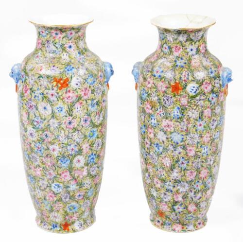 A pair of Chinese porcelain vases