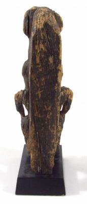 A 19thC Coastal Seak Garamut drum end - 4