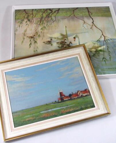 F L Cramphorn (20thC). Norfolk windmill