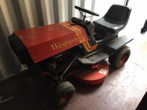 A Westwood 319cc ride on lawn mower.