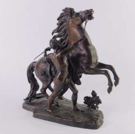 A late 19thC bronze figure of a Marley Horse