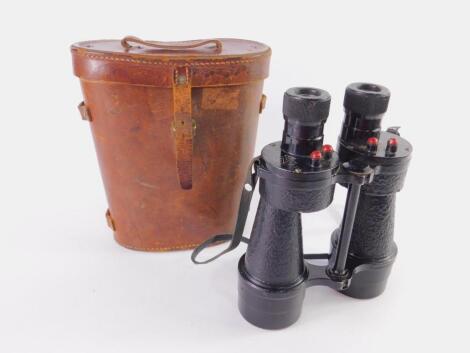 A pair of Papworth Industries WWII anti aircraft and coastal artillery binoculars