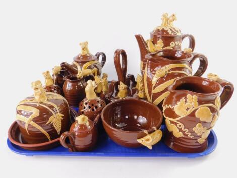 A group of David Cleverly Haytown Pottery