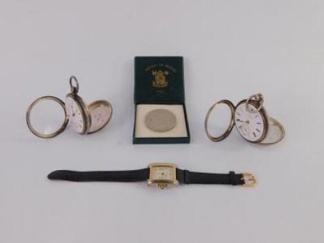 A Victorian silver cased gentleman's pocket watch