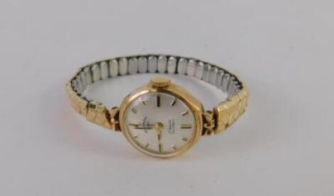 A Rotary lady's 9ct gold circular cased wristwatch