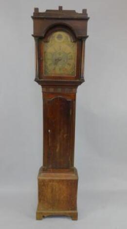 A George II oak longcase clock by Jno Morgan