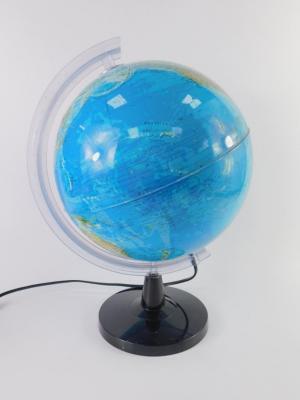 An Italian Tecnodidattica illuminated globe on stand