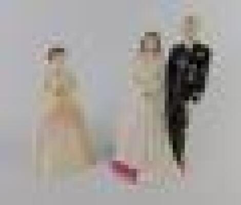 A Royal Doulton figure group of HM The Queen and HRH The Duke of Edinburgh HN3876