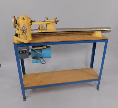 A Myford ML8 wood turning lathe