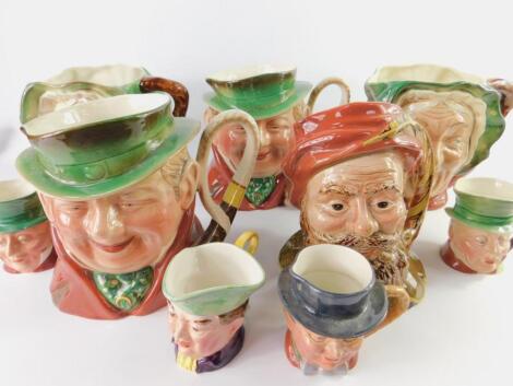 Five large Beswick pottery character jugs