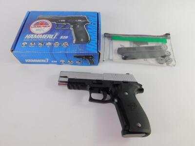 A Hammerli 526 air pistol