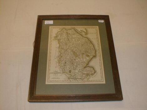 Three framed county maps of Lincolnshire