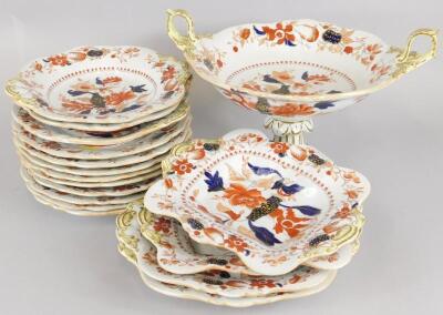 A Mason's Ironstone part dessert service