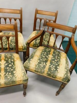 A set of eight George IV mahogany dining chairs - 3