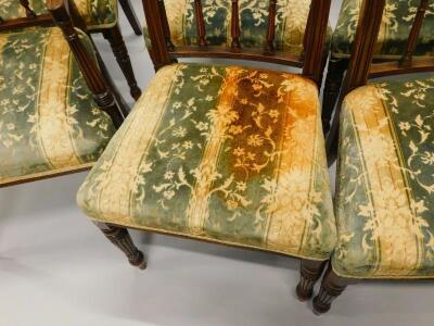 A set of eight George IV mahogany dining chairs - 4