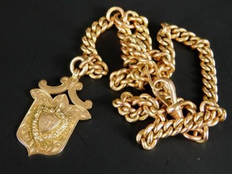 A 9ct gold chain