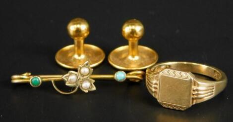 Various 9ct gold and other jewellery