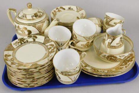 A Noritake porcelain part tea service