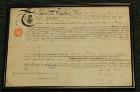 An apprenticeship indenture