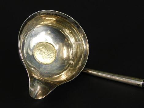 A late 18th/early 19thC silver toddy ladle