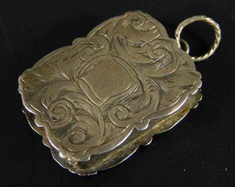 A Victorian silver vinaigrette