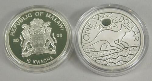 A silver Republic of Malawi ten Kwatcha silver coin