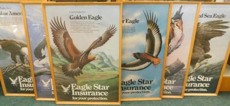 A collection of Eagle Star Insurance promotional posters