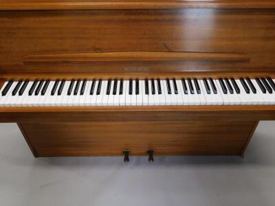 A Lindner upright mahogany piano - 2