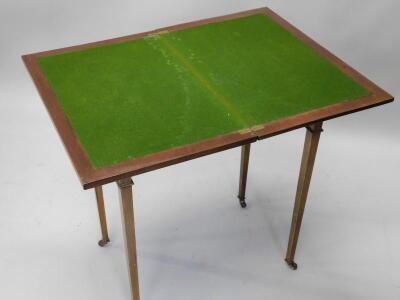 An Edwardian mahogany and marquetry card table - 3