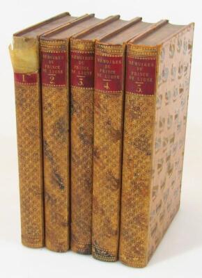 De Ligne (Prince) Memoires et Melanges Historiques… 5 vol.