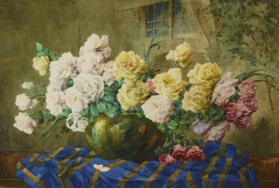 19th/20thC British School. The Rose Bowl - still life