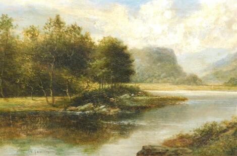 Frank E Jamieson (1834-1899). River landscape