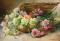 Bertha Lambs (c.1859-c.1932). Floral study - carnations in a basket