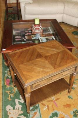 Two coffee tables.