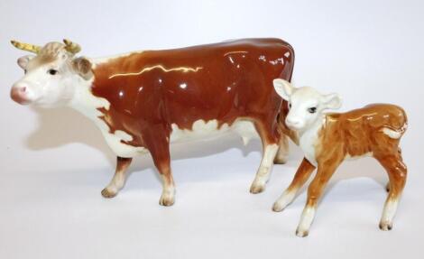 A Beswick cow