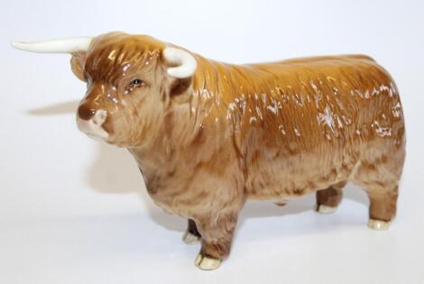 A Beswick England Highland bull