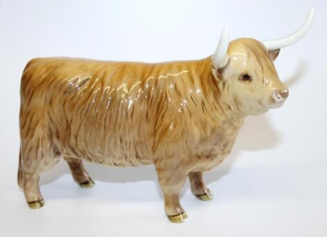 A Beswick England Highland cow