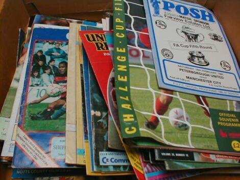 A quantity of football ephemera and programmes