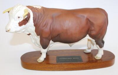 A Beswick Hereford bull