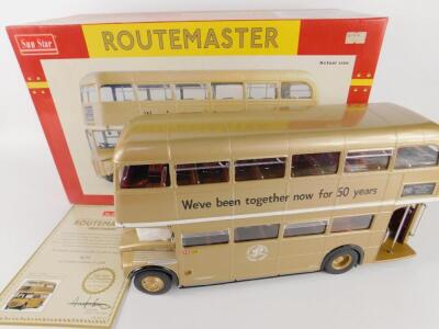 A Sun Star die cast model of a Routemaster bus