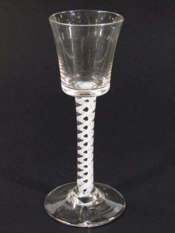 An 18thC cordial glass