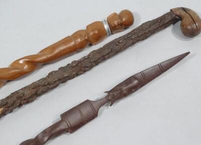 An early 20thC African tribal spear - 2