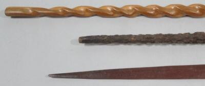 An early 20thC African tribal spear - 3