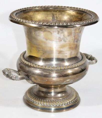 An early 20thC silver plated champagne bucket