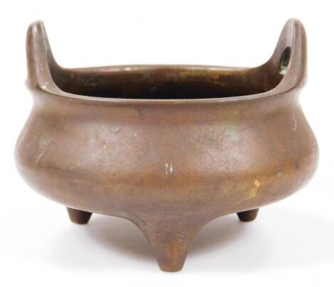 A Chinese bronze censer