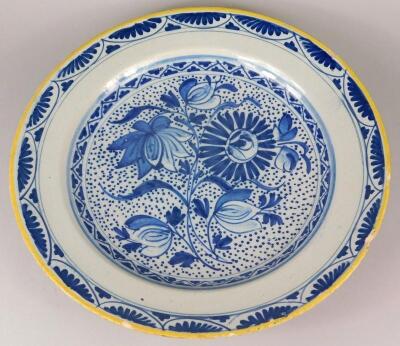 A late 18th/early 19thC Delft charger