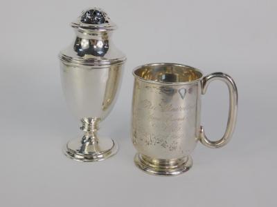 A Victorian silver sugar sifter