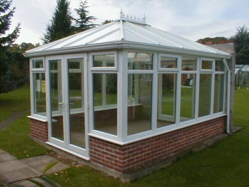 A Carlton Edwardian hipped roof conservatory or sunroom