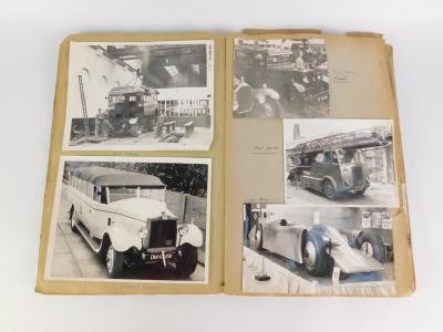 1930's and later black and white press photographs of racing and vintage cars