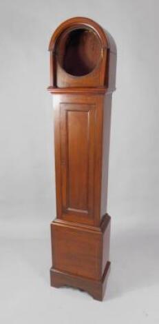 An Edwardian mahogany grandmother clock case